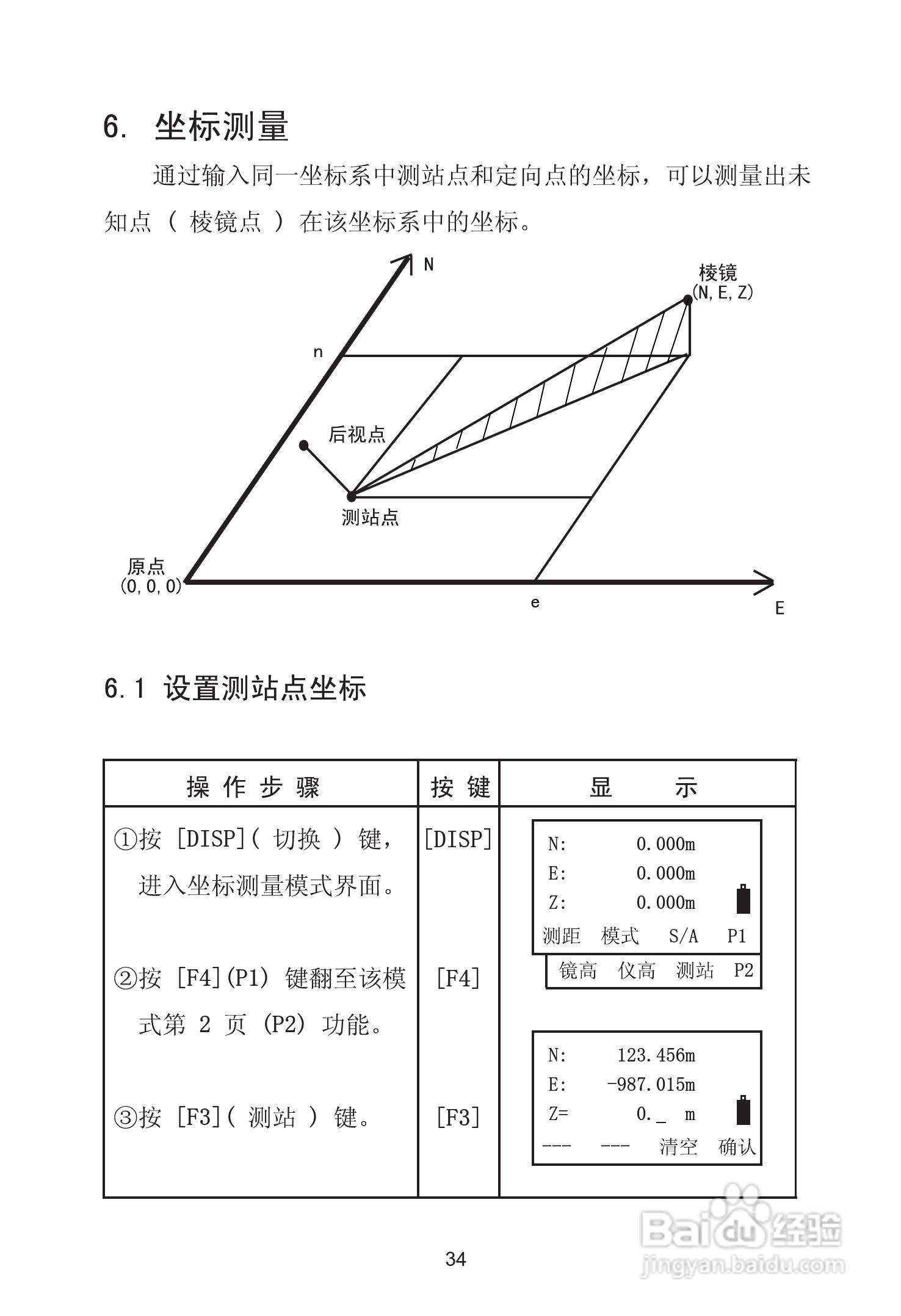 全站仪测量说明书