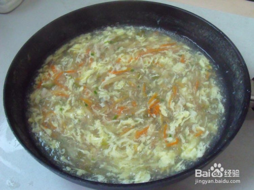 蛋花汤勾芡，一道家常美食的制作与探索