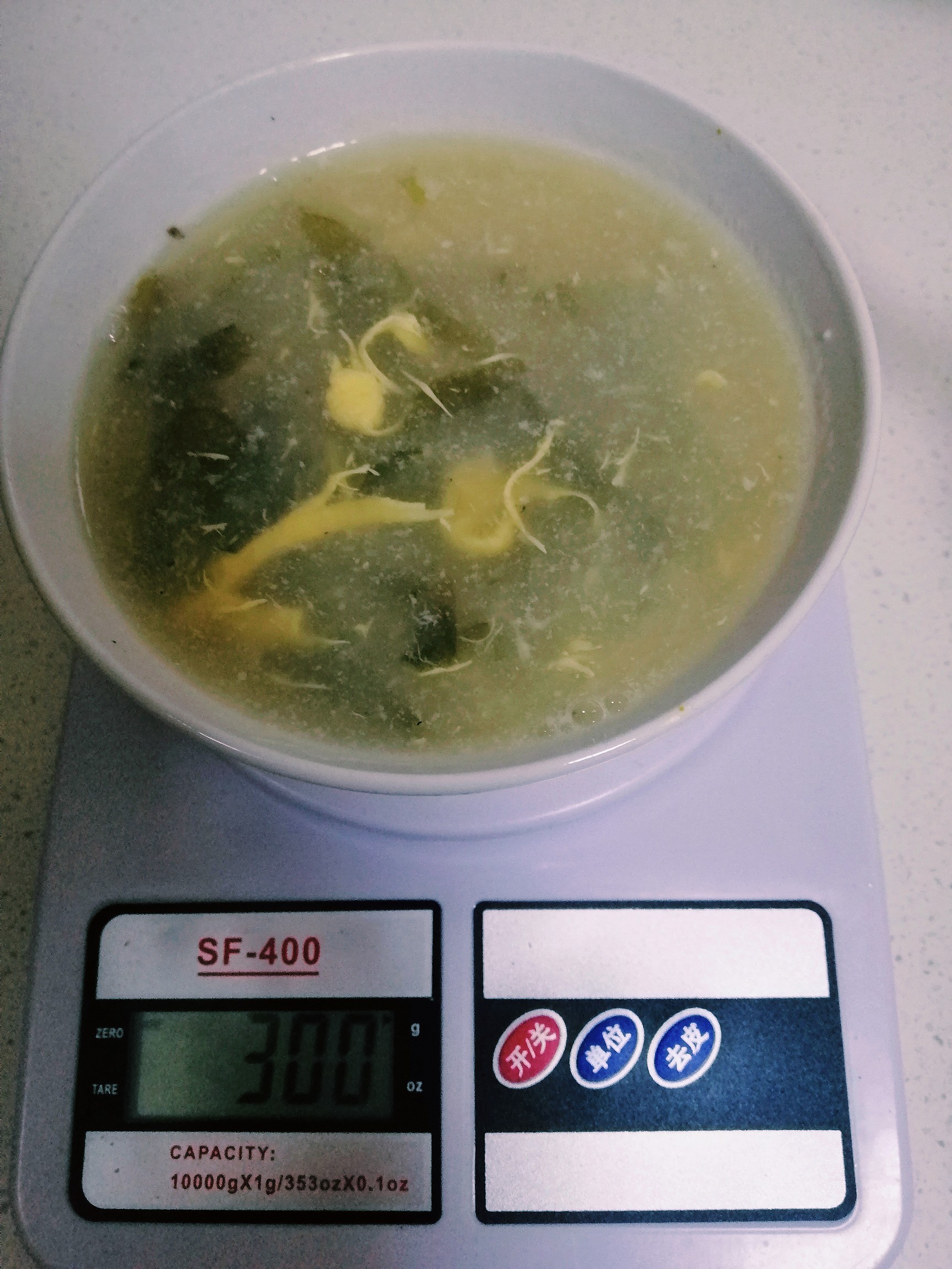 一碗紫菜蛋花汤的热量探究