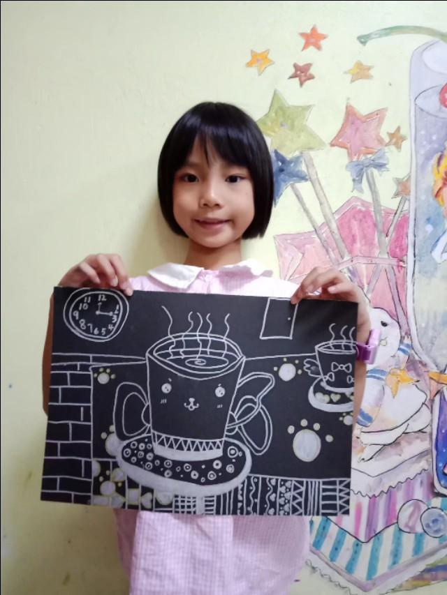 中班美术线描画教案